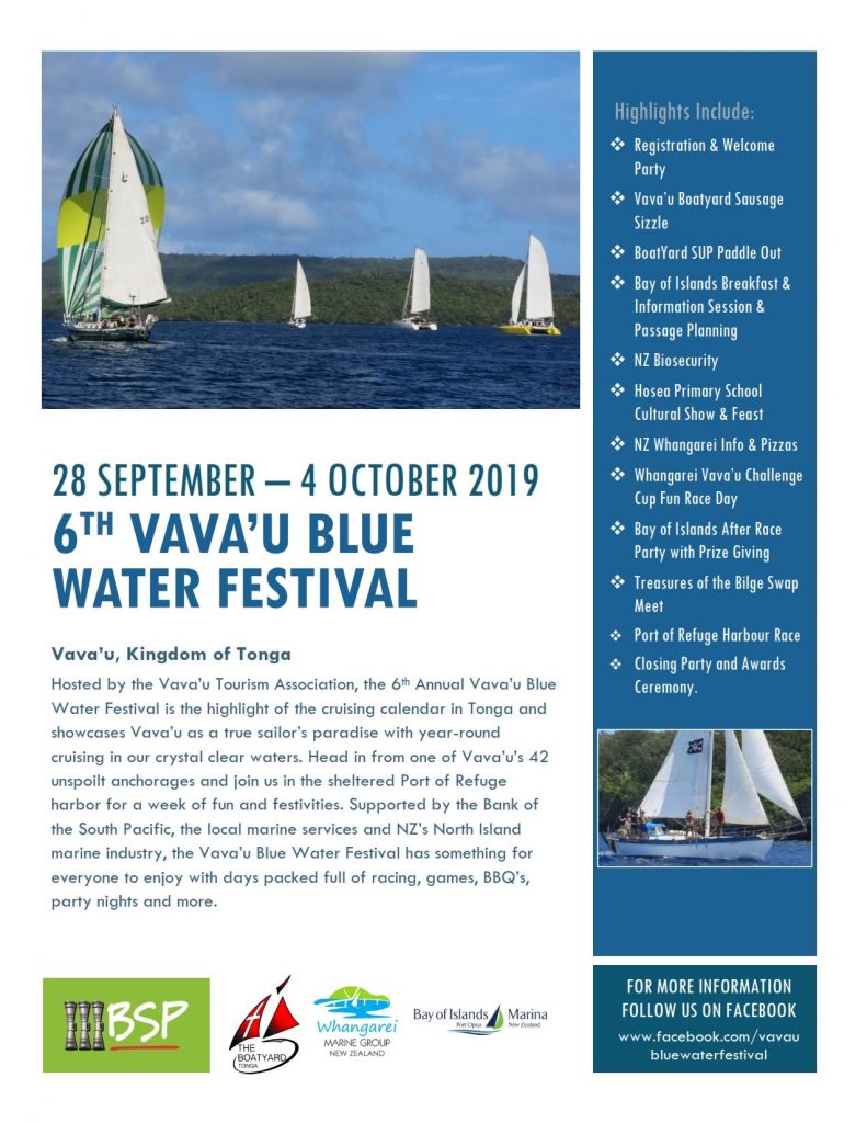 Vava’u Blue Water Festival, Tonga SPSN